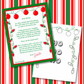 Brief van Santa Paper Sheet