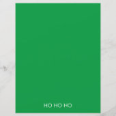 Brief van Santa Red Ornamenten Papier Blad (Achterkant)