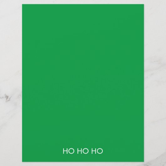 Brief van Santa Red Ornamenten Papier Blad (Achterkant)