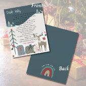 Brief van Santa Scandi rendieren Vrolijk kerstfees