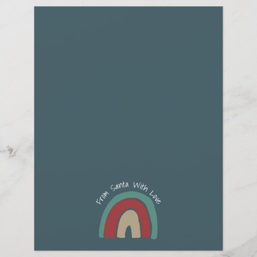 Brief van Santa Scandi rendieren Vrolijk kerstfees (Achterkant)