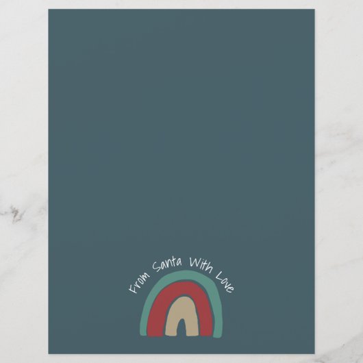 Brief van Santa Scandi Vrolijke Kerstmis (Achterkant)