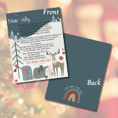 Brief van Santa Scandi Vrolijke Kerstmis