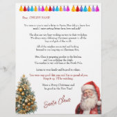 Brief van Sinterklaas aan kinderen Kerstverlichtin (Voorkant)