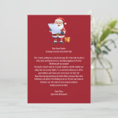Brief van Sinterklaas' Bureaublad Kaart (Staand voorkant)