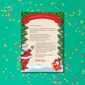 Brief van Sinterklaas gepersonaliseerd Kaart