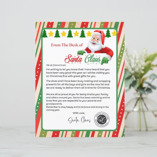 Brief van Sinterklaas Noorderlicht Post (Staand voorkant)