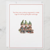 Brief van Sinterklaas Sneeuwvlokken Rendieren (Achterkant)
