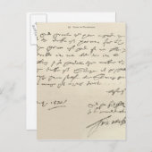 Brief van Sir Francis Drake Briefkaart (Voorkant / Achterkant)