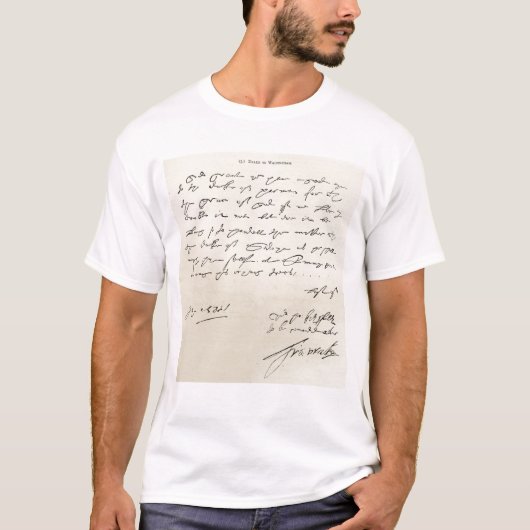 Brief van Sir Francis Drake T-shirt (Voorkant)