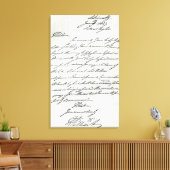Brief van William IV aan Lady Nelson Canvas Afdruk (Insitu (Woonkamer))