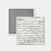 Brief van William IV aan Lady Nelson Magneet (Voorkant / Achterkant)