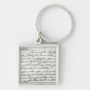 Brief van William IV aan Lady Nelson Sleutelhanger