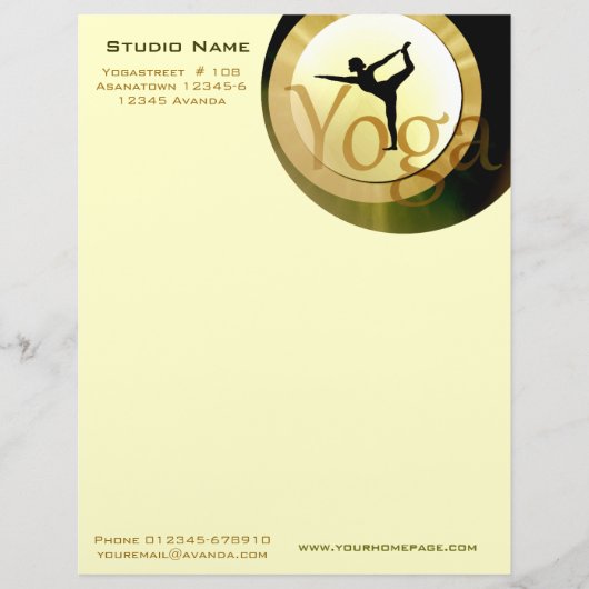 Brief van Yoga Studio Briefhoofd (Voorkant)