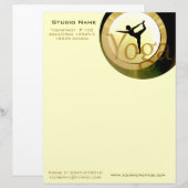 Brief van Yoga Studio Briefhoofd (Voorkant / Achterkant)