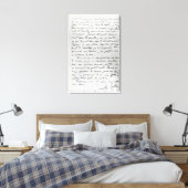 Brief van Zola aan Edouard Manet 1868 Canvas Afdruk (Insitu (Slaapkamer))