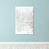 Brief van Zola aan Edouard Manet 1868 Canvas Afdruk (Insitu (Houten vloer))