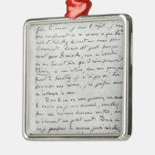 Brief van Zola aan Edouard Manet 1868 Metalen Ornament (Links)
