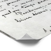 Brief van Zola aan Edouard Manet 1868 Poster (Hoek)