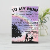 Brief van zoon van mijn moeder | Nieuw Cadeau thui Feestdagenkaart (Staand voorkant)