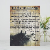 Brief voor echtgenoot/echtgenote | Gezinsdecoratie (Staand voorkant)