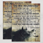 Brief voor echtgenoot/echtgenote | Gezinsdecoratie (Voorkant / Achterkant)