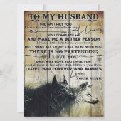 Brief voor echtgenoot/echtgenote | Gezinsdecoratie (Achterkant)