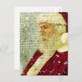 Brief voor Santa Feestdagenkaart (Voorkant / Achterkant)