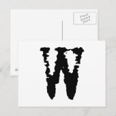 Brief W Briefkaart (Voorkant / Achterkant)