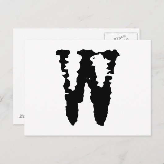 Brief W Briefkaart (Voorkant / Achterkant)