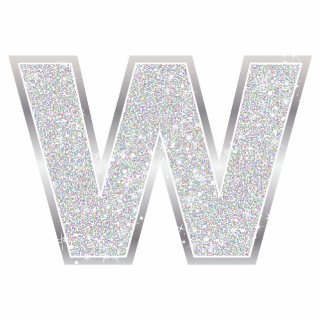 Brief W Fotobeeldje Ornament (Voorkant)