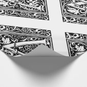 Brief W Middeleeuws Monogram Art Nouveau Cadeaupapier (Hoek)