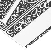 Brief W Middeleeuws Monogram Art Nouveau Korte Tafelloper (Hoek)