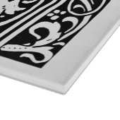 Brief W Middeleeuws Monogram Art Nouveau Snijplank (Hoek)