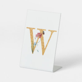 Brief w. reclamebord met voetstuk