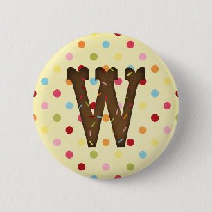 Brief W Ronde Button 5,7 Cm