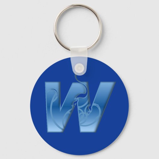 Brief W Sleutelhanger (Voorkant)
