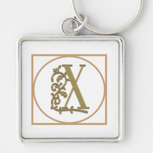 BRIEF X MONOGRAM Beauful Wedding New Home Gift Sleutelhanger