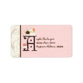 Brief Y Cupcake Business Address Mailing Labels (Voorkant)