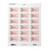 Brief Y Cupcake Business Address Mailing Labels (Full Sheet)