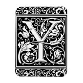 Brief Y Medieval Monogram  Initiaal Magneet (Verticaal)