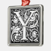 Brief Y Medieval Monogram  Initiaal Metalen Ornament (Links)