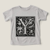 Brief Y Middeleeuws Monogram Art Nouveau (Design voorkant)