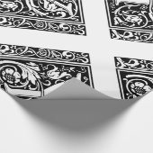 Brief Y Middeleeuws Monogram Art Nouveau Cadeaupapier (Hoek)