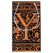 Brief Y Middeleeuws Monogram Art Nouveau Klein Cadeauzakje (Achterkant)