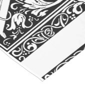 Brief Y Middeleeuws Monogram Art Nouveau Korte Tafelloper (Hoek)