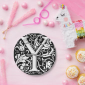 Brief Y Middeleeuws Monogram Art Nouveau Papieren Bordje (Feest)