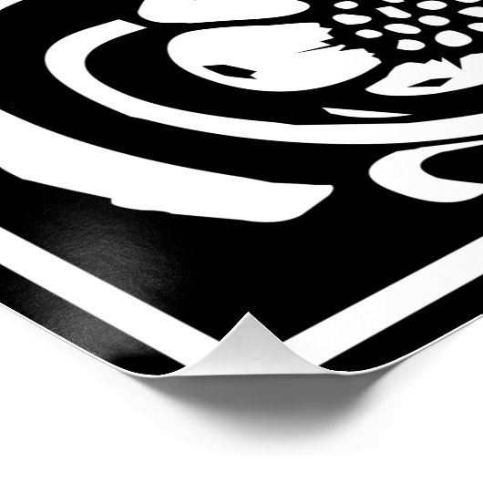 Brief Y Middeleeuws Monogram Art Nouveau Perfect Poster (Hoek)