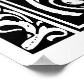 Brief Y Middeleeuws Monogram Art Nouveau Poster (Hoek)