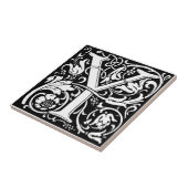 Brief Y Middeleeuws Monogram Art Nouveau Tegeltje (Zijkant)